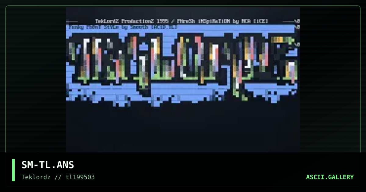 TekLordZ Logo, by smooth, 1995