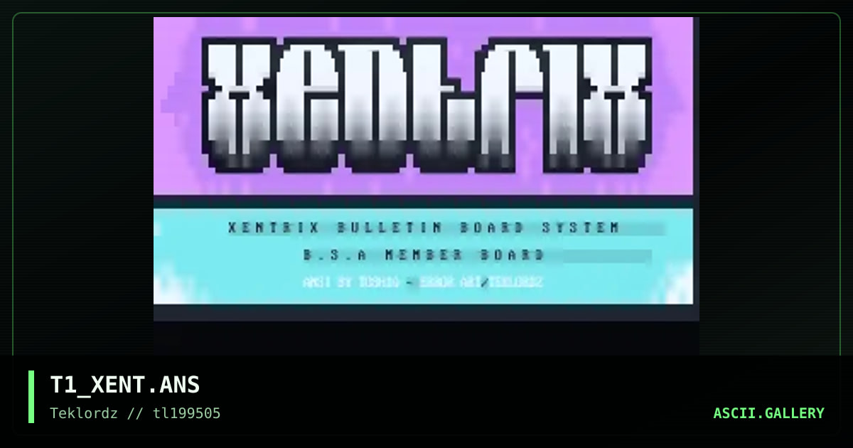 Xentrix #1, by tosh10, 1995