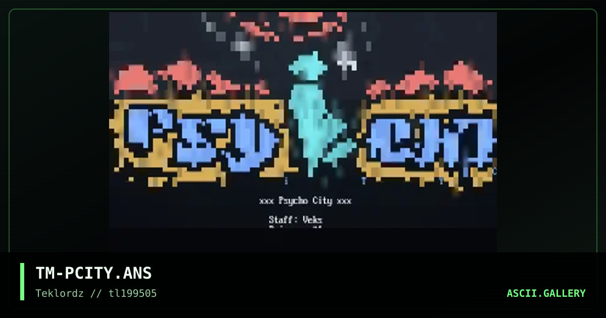 Psycho City, by tyme, 1995