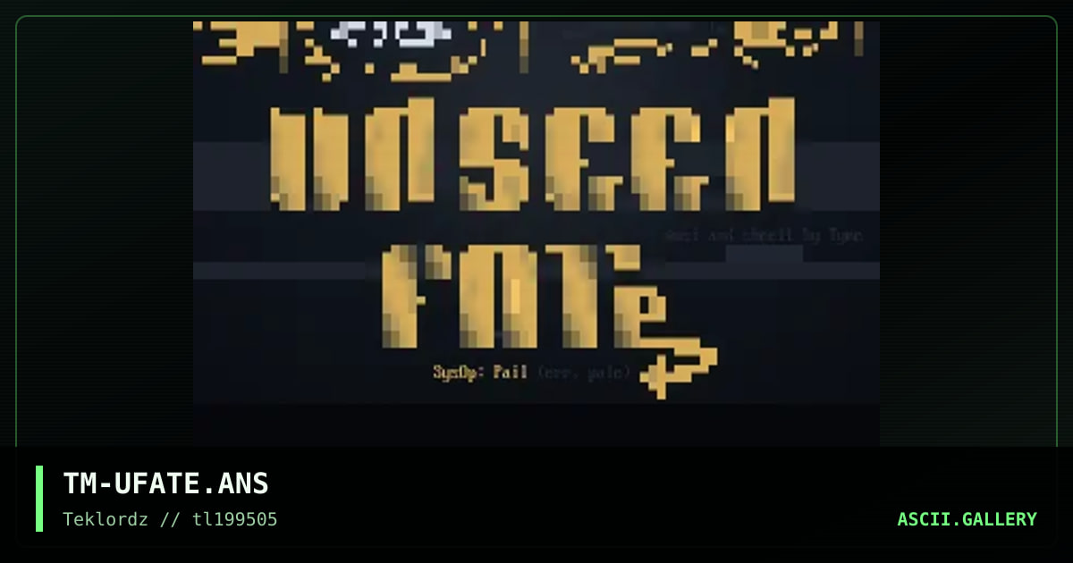Unseen Fate, by tyme, 1995