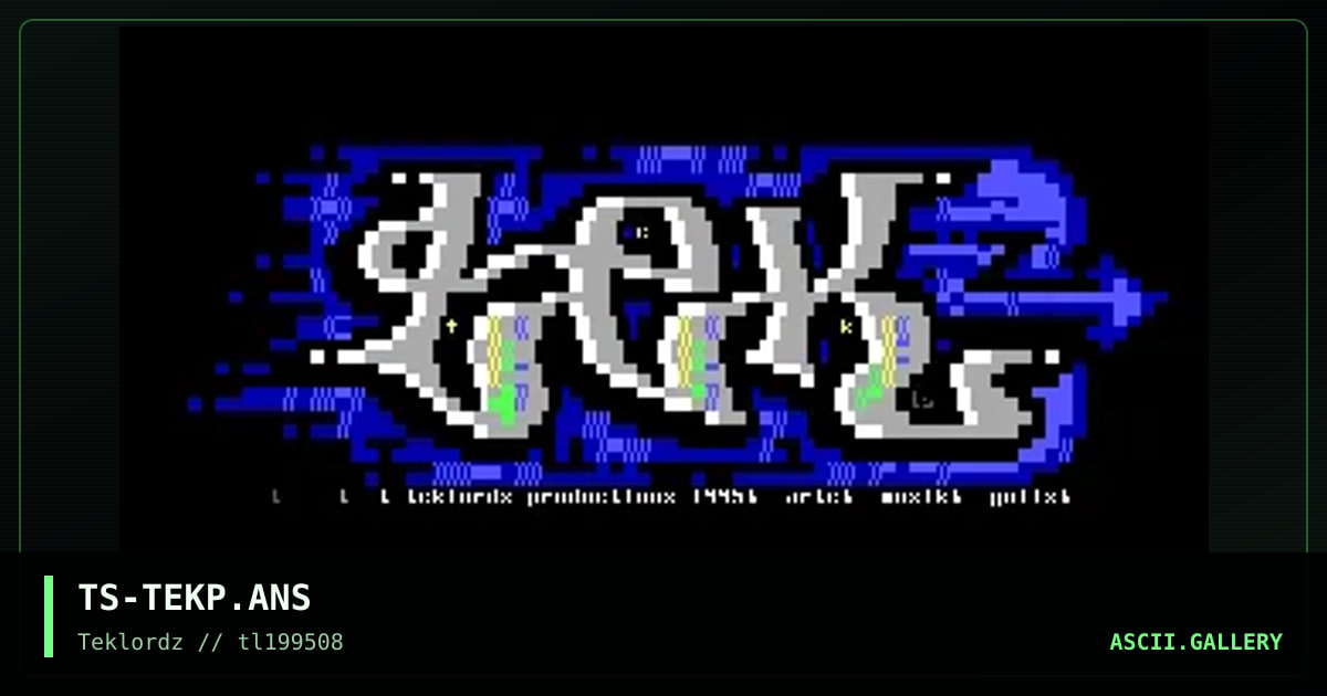 Teklordz Promo, by ts, 1995