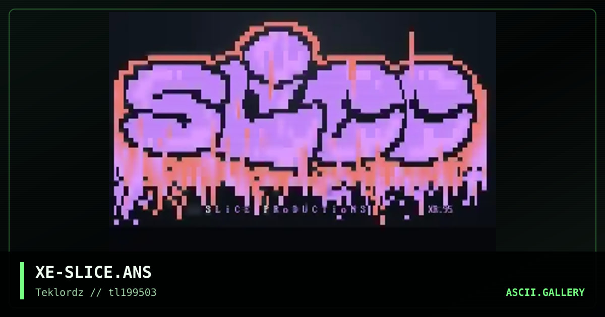 SLiCE Logo, by xeryrus, 1995