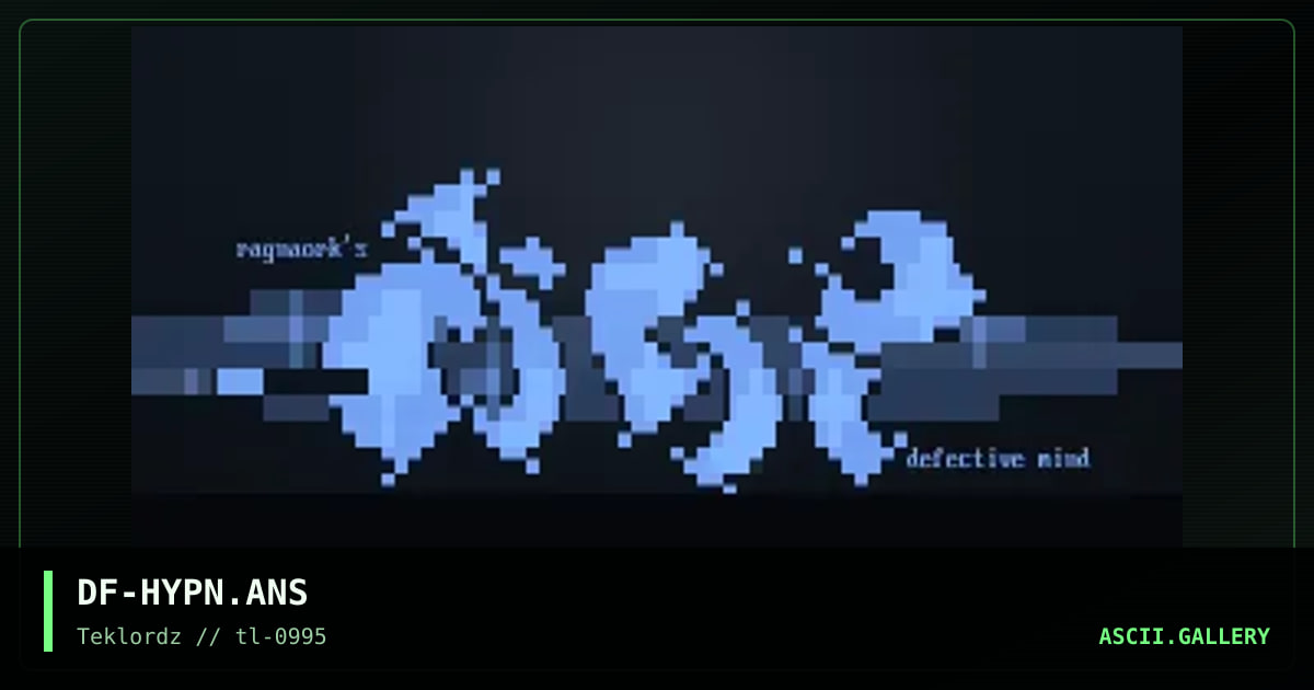 Hypnosis, by defective mind, 1995