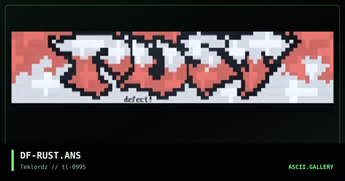 Rust!, by defective mind, 1995