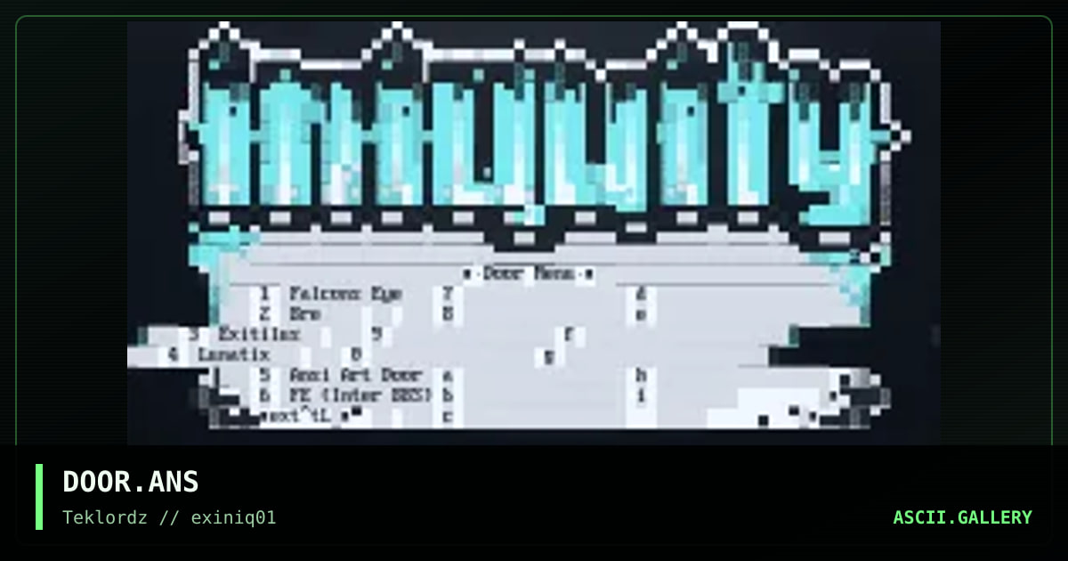 DOOR.ANS, by extreme, 1995
