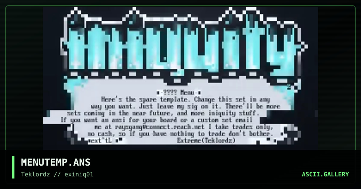 MENUTEMP.ANS, by extreme, 1995