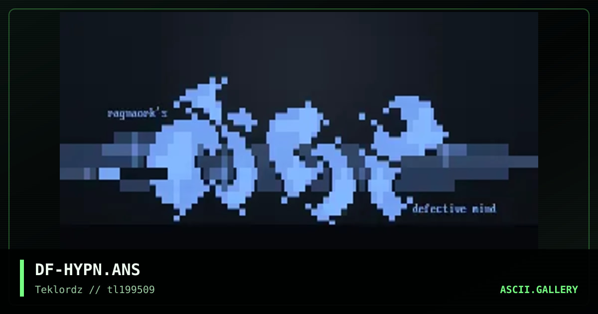 Hypnosis, by defective mind, 1995