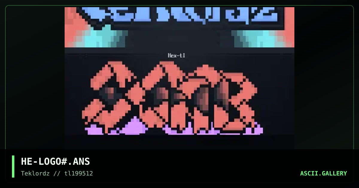 Logo Cluster #1, by hex, 1995