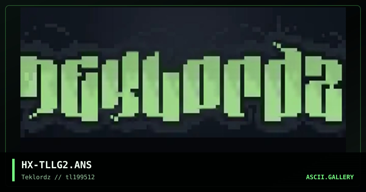 TekLordZ Logo, by hoax-tl, 1995
