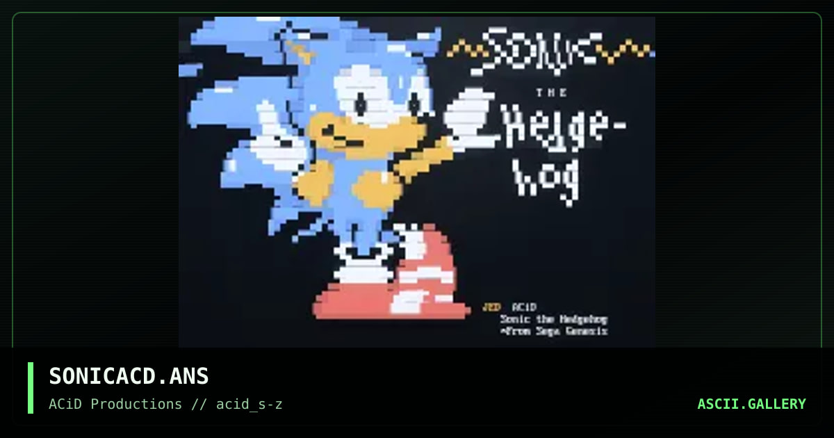 SONICACD.ANS, by jed, 1990
