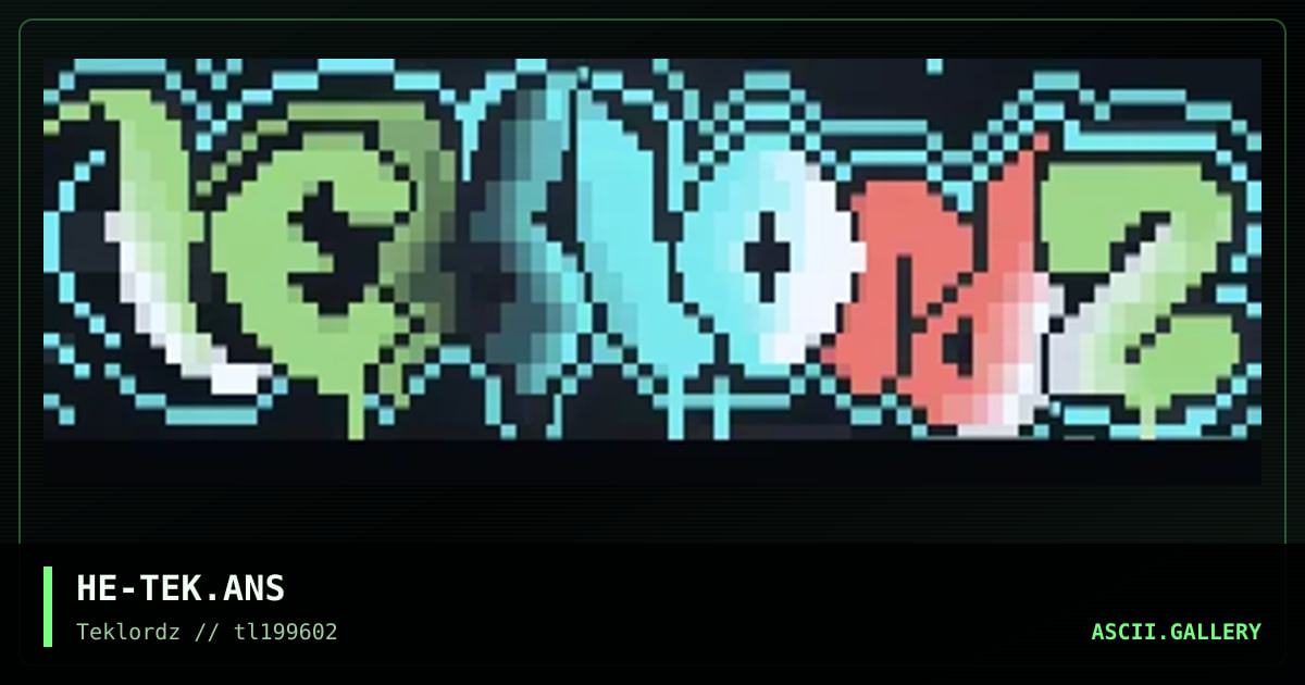 Teklordz, by hex, 1996