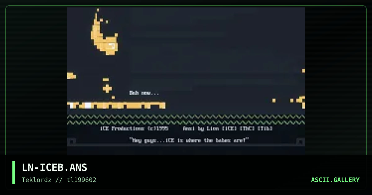 Ice Application Ansi, by lion, 1996