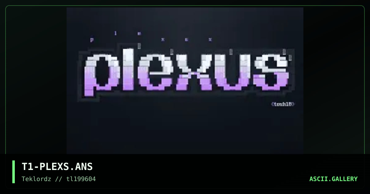 Plexus, by tosh10, 1996