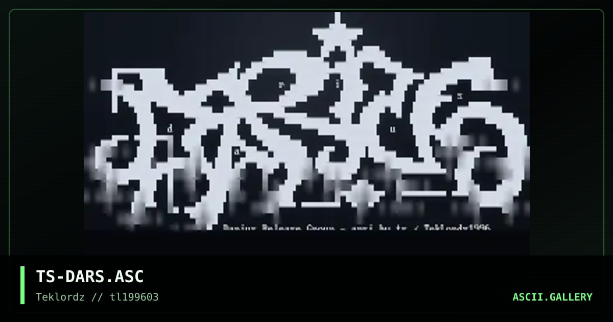 Darius Releasing Group, by ts, 1996