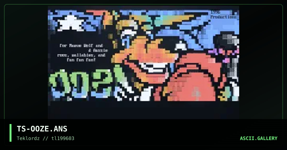 Ooooozzze-aaa, by ts, 1996