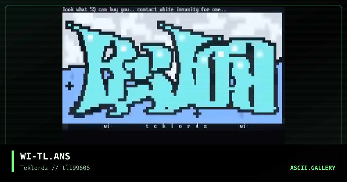 Teklordz, by white insanity, 1996