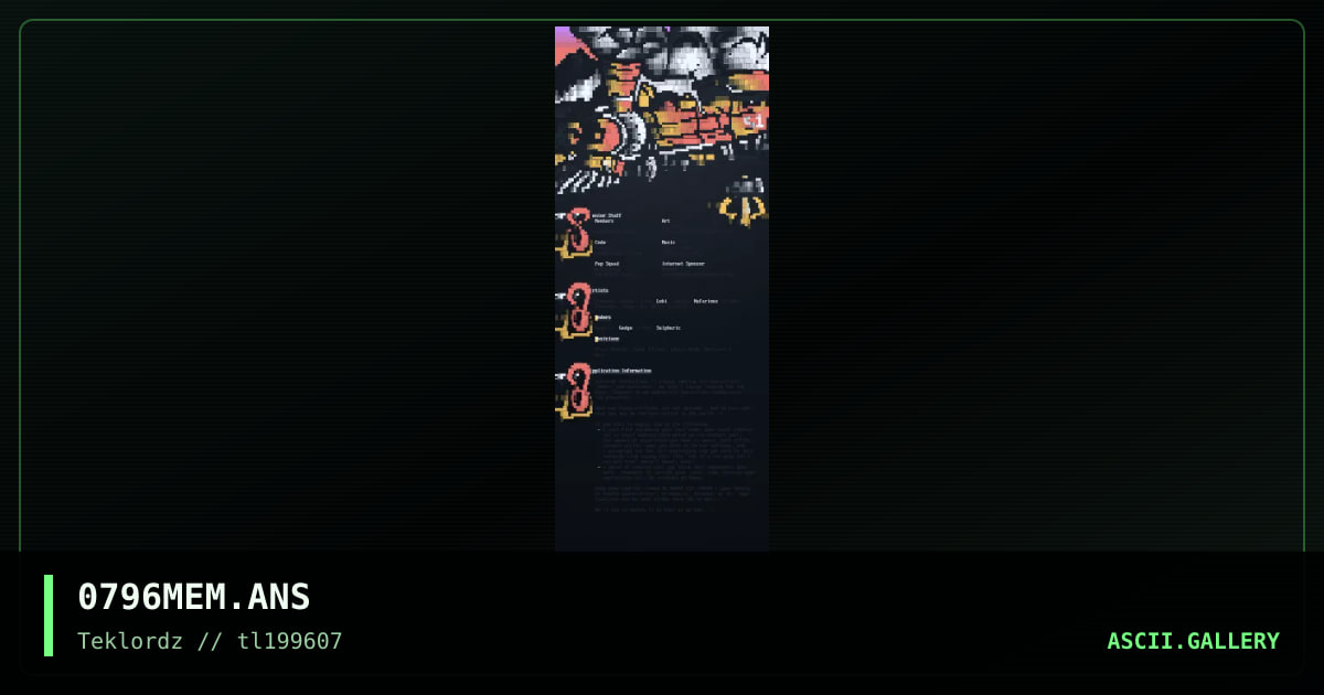 0796 TL Memberlisting, by ts, extreme, 1996