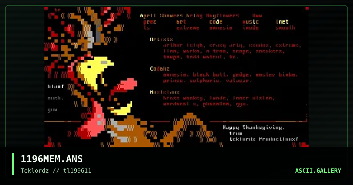 1196 Teklordz Memberlisting, by ts, 1996