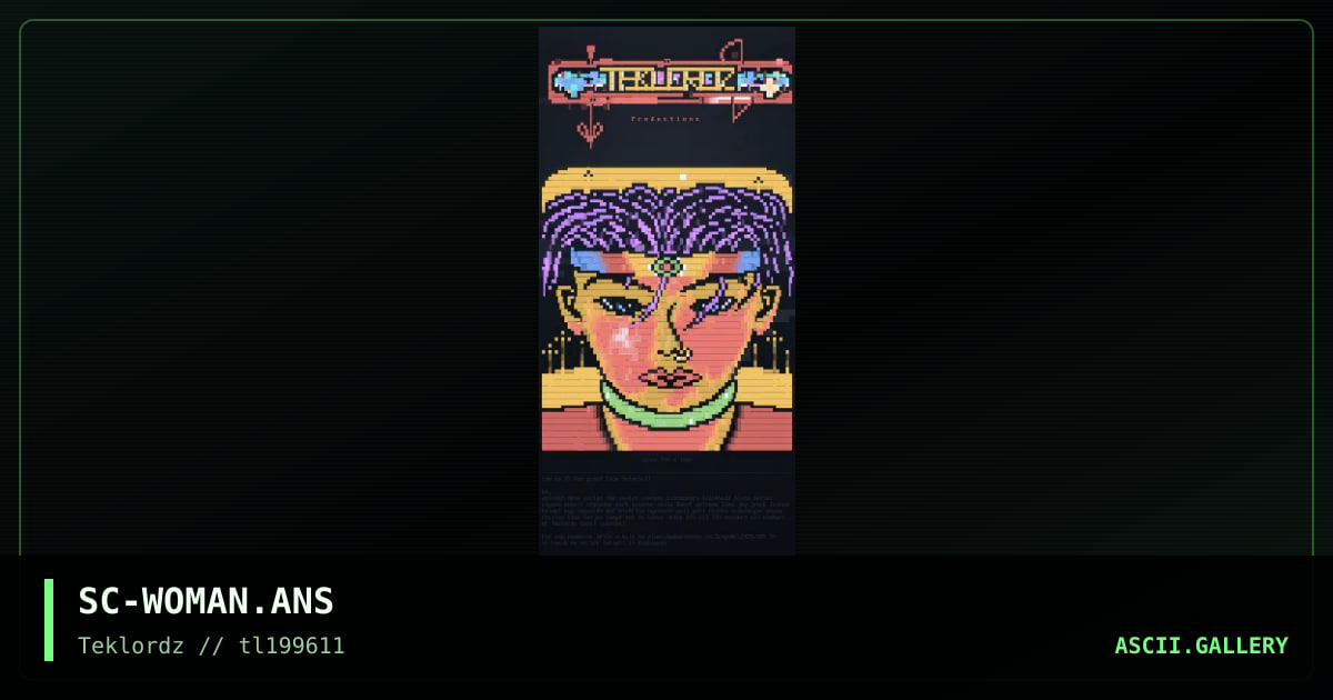 Woman, by scope, 1996