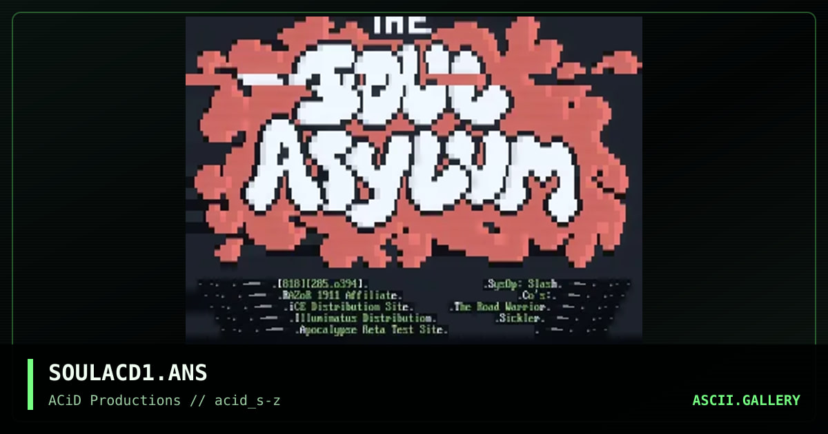 SOULACD1.ANS, by jed, 1990