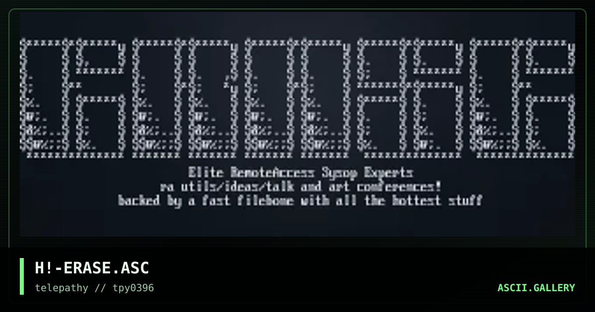 H!-ERASE.ASC, by hitech, 1996
