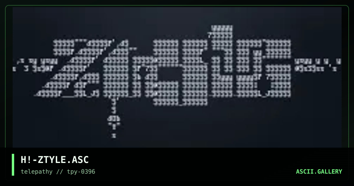H!-ZTYLE.ASC, by hitech, 1996