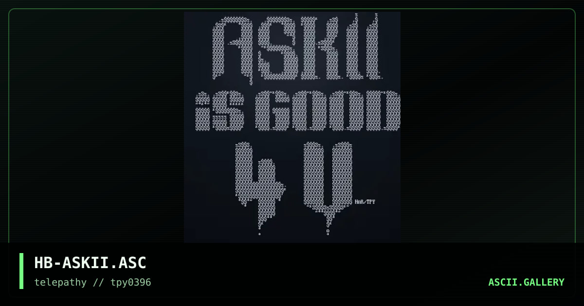 HB-ASKII.ASC, by hanibal, 1996