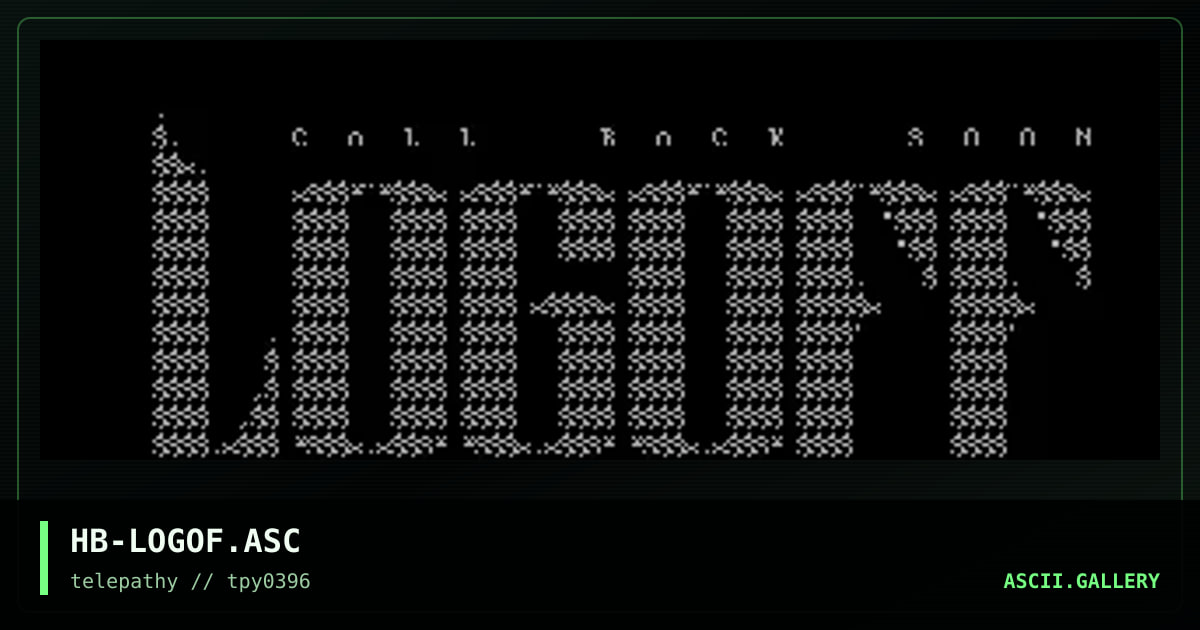 HB-LOGOF.ASC, by hanibal, 1996