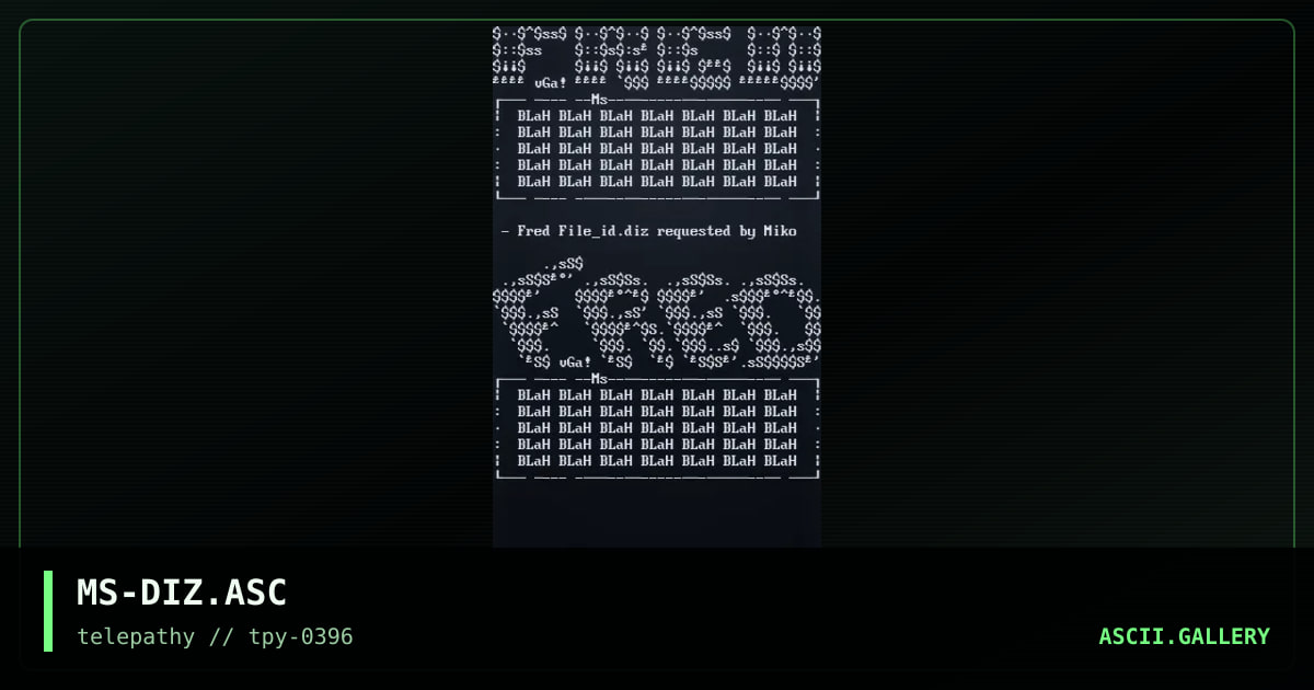 MS-DIZ.ASC, by mr splif, 1996