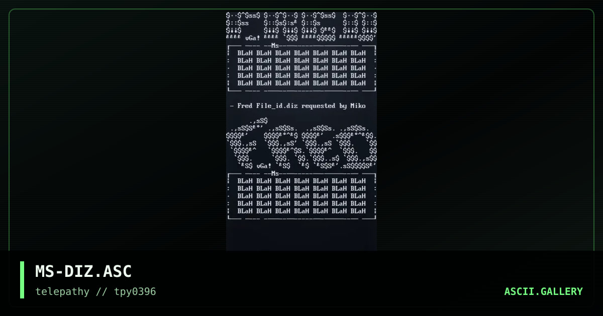 MS-DIZ.ASC, by mr splif, 1996