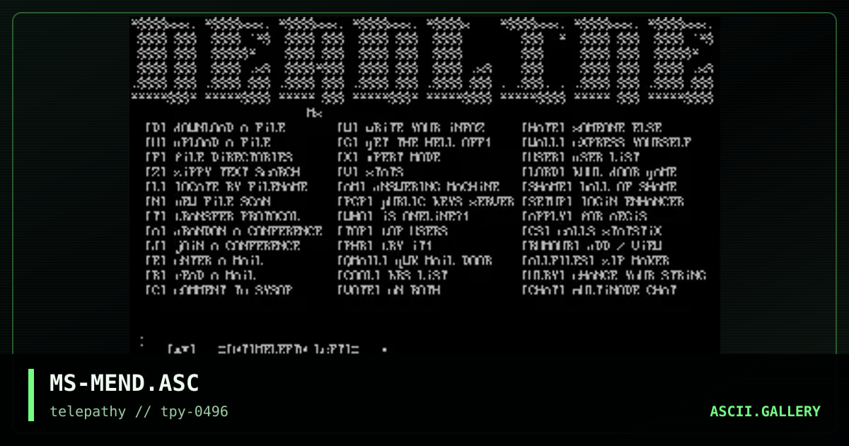 MS-MEND.ASC, by mr splif, 1996