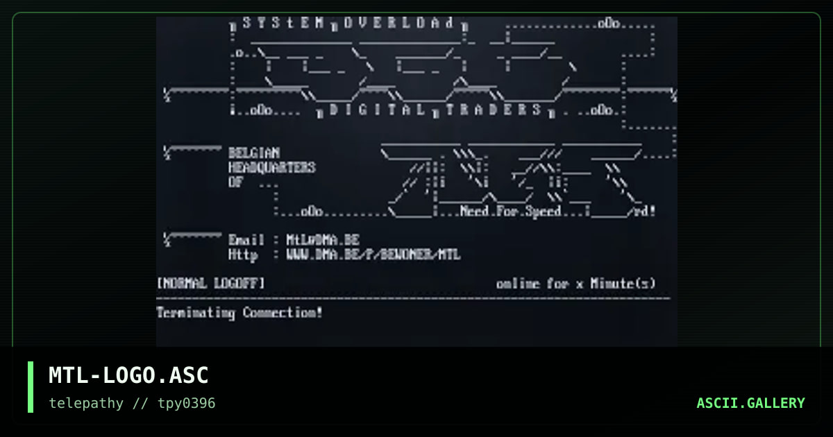 MTL-LOGO.ASC, by mutant leader, 1996