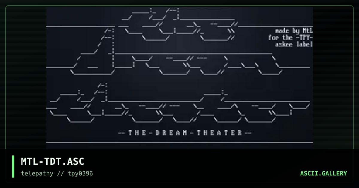 MTL-TDT.ASC, by mutant leader, 1996