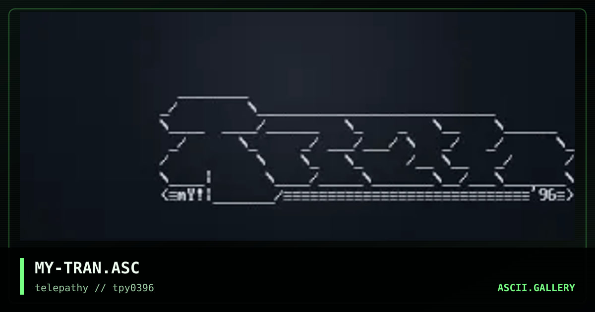 MY-TRAN.ASC, by mercenary, 1996