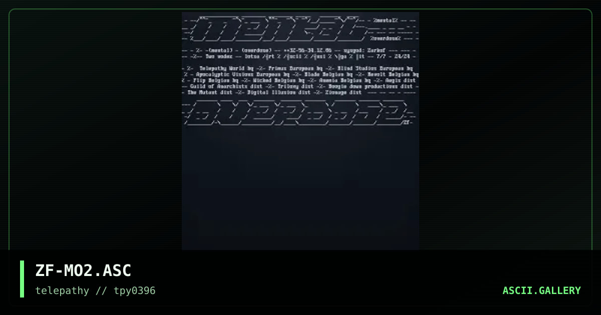 ZF-MO2.ASC, by zarkof, 1996
