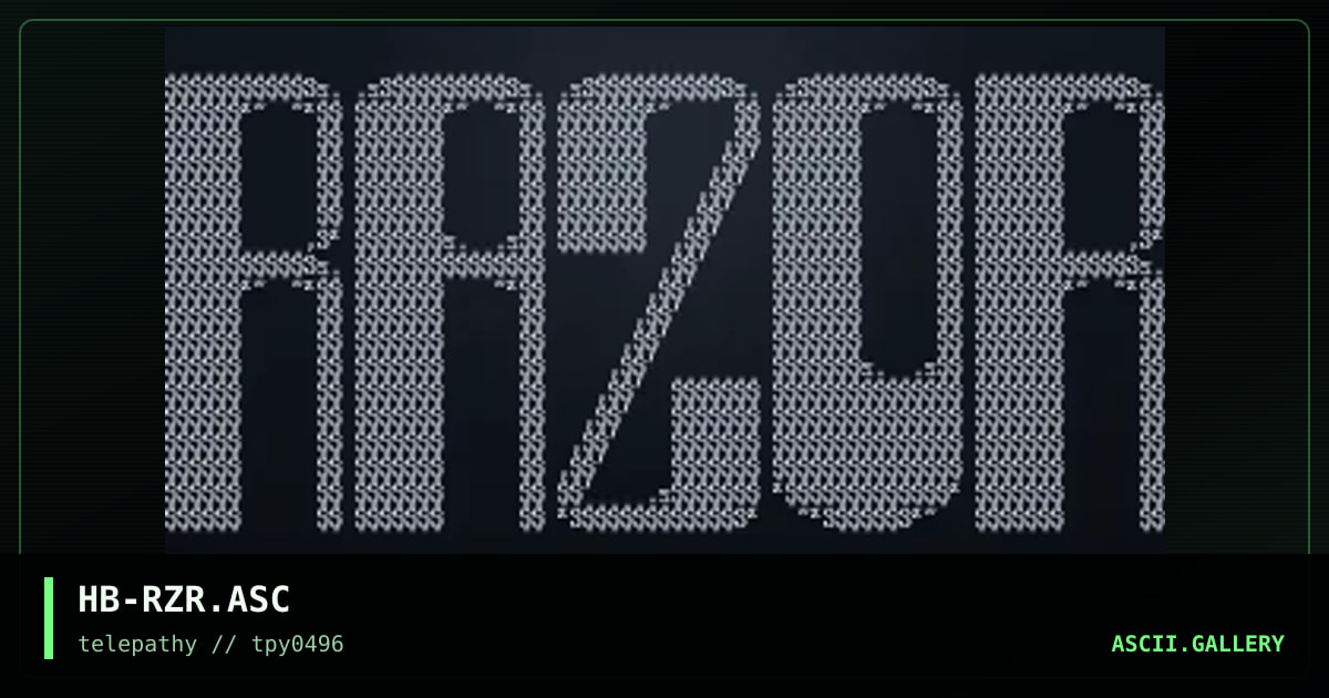 HB-RZR.ASC, by hanibal, 1996