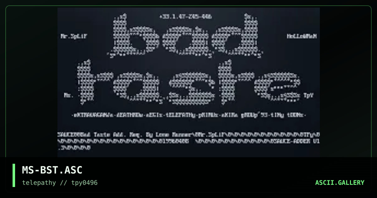 MS-BST.ASC, by mr splif, 1996