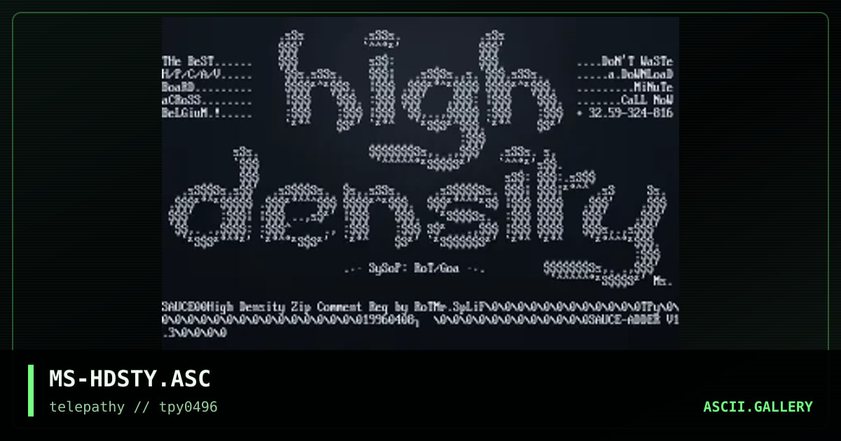 MS-HDSTY.ASC, by mr splif, 1996