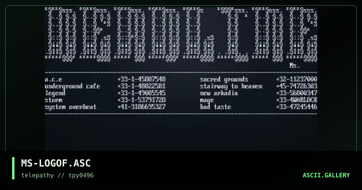 MS-LOGOF.ASC, by mr splif, 1996