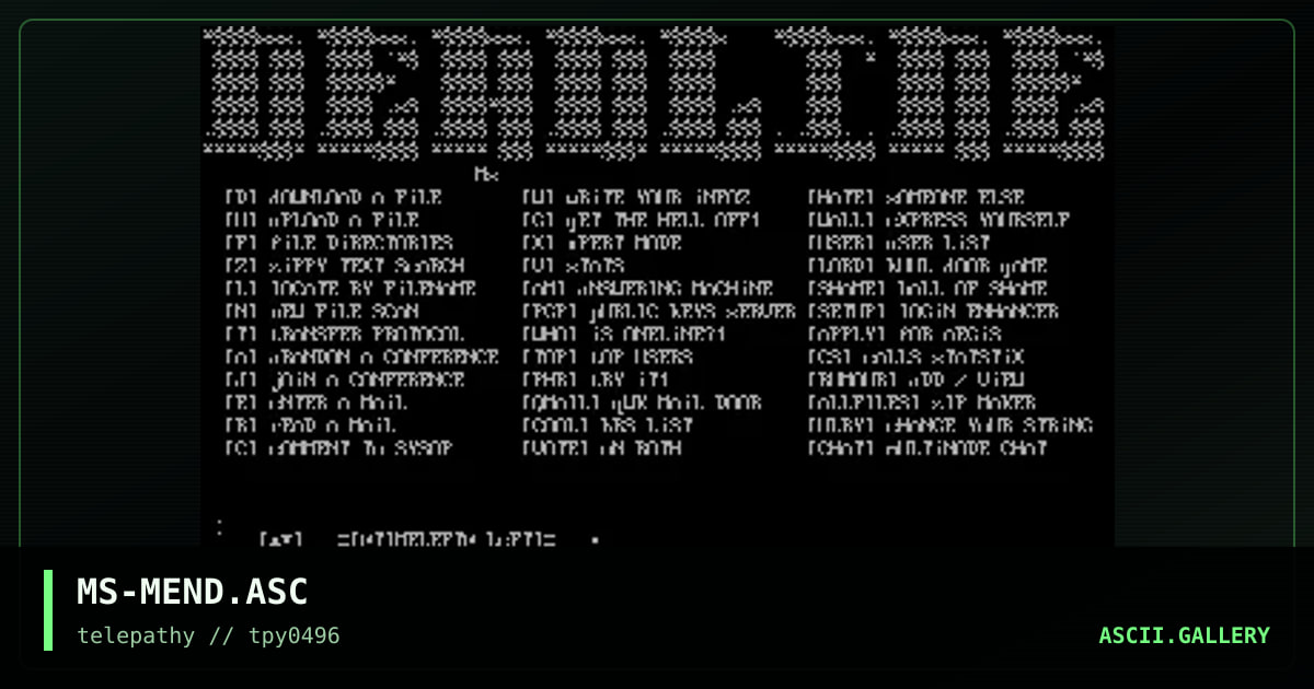 MS-MEND.ASC, by mr splif, 1996