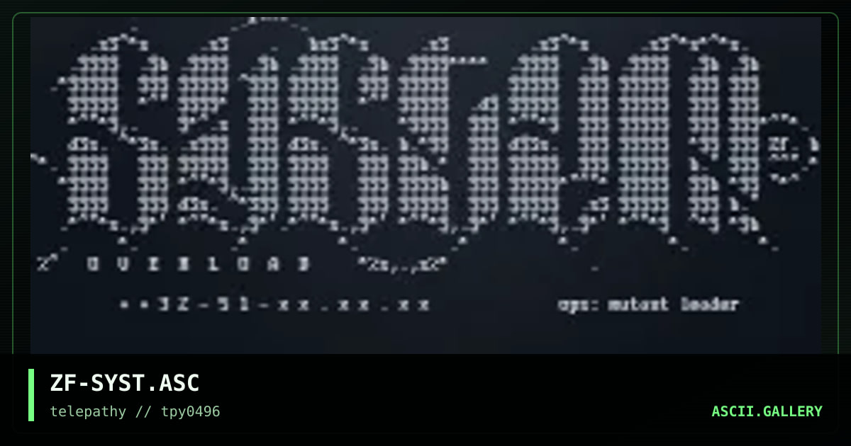 ZF-SYST.ASC, by zarkof, 1996