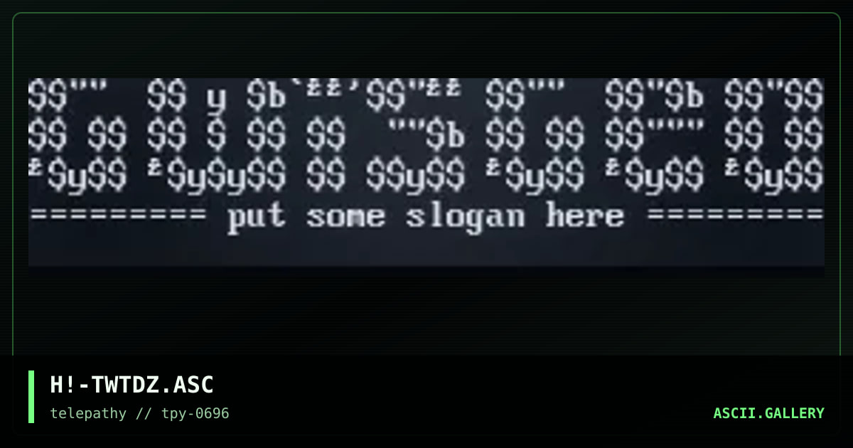 H!-TWTDZ.ASC, by hitech, 1996