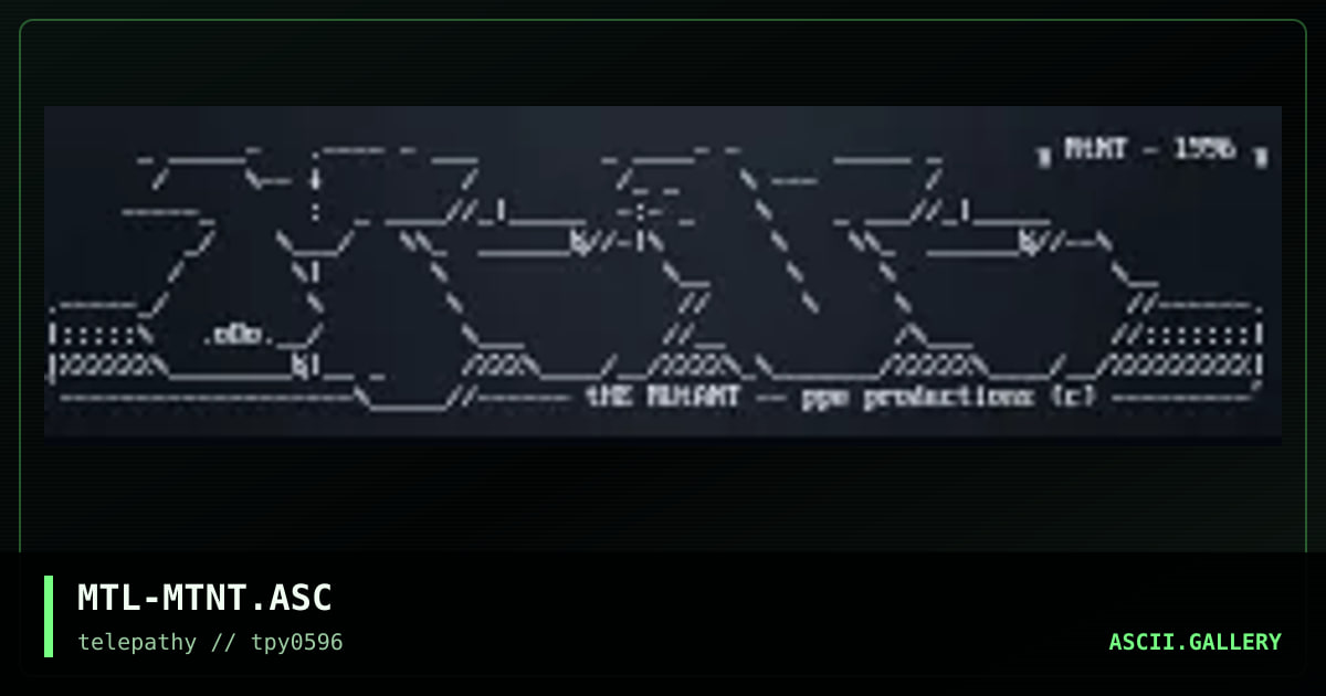 Mutant, by mutant leader, 1996