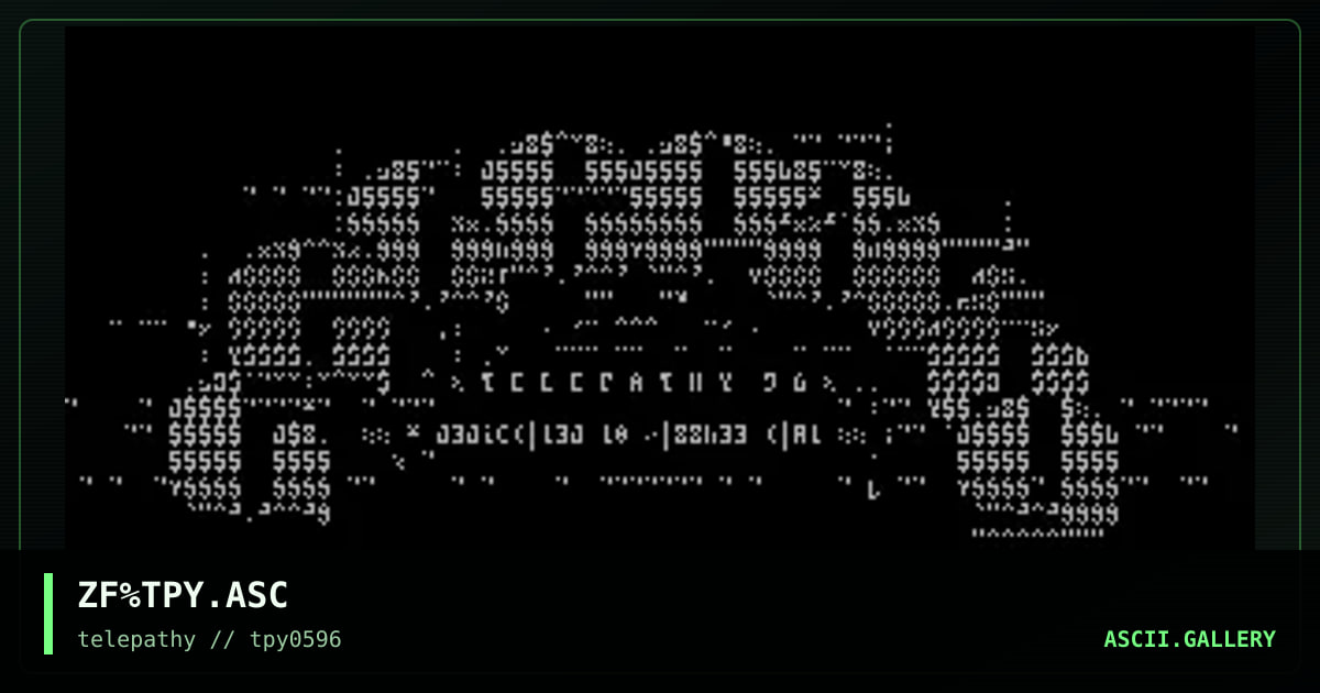 % telepathy logo %, by zarkof, 1996