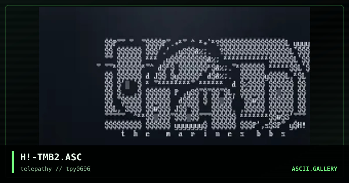 H!-TMB2.ASC, by hitech, 1996