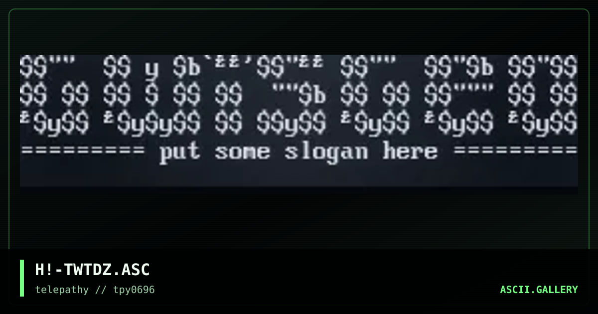 H!-TWTDZ.ASC, by hitech, 1996