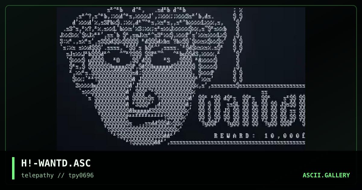 H!-WANTD.ASC, by hitech, 1996