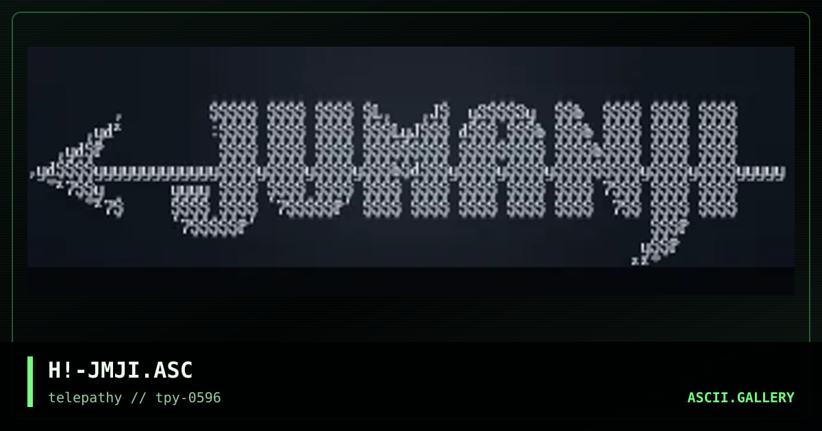 Jumanji, by hitech, 1996