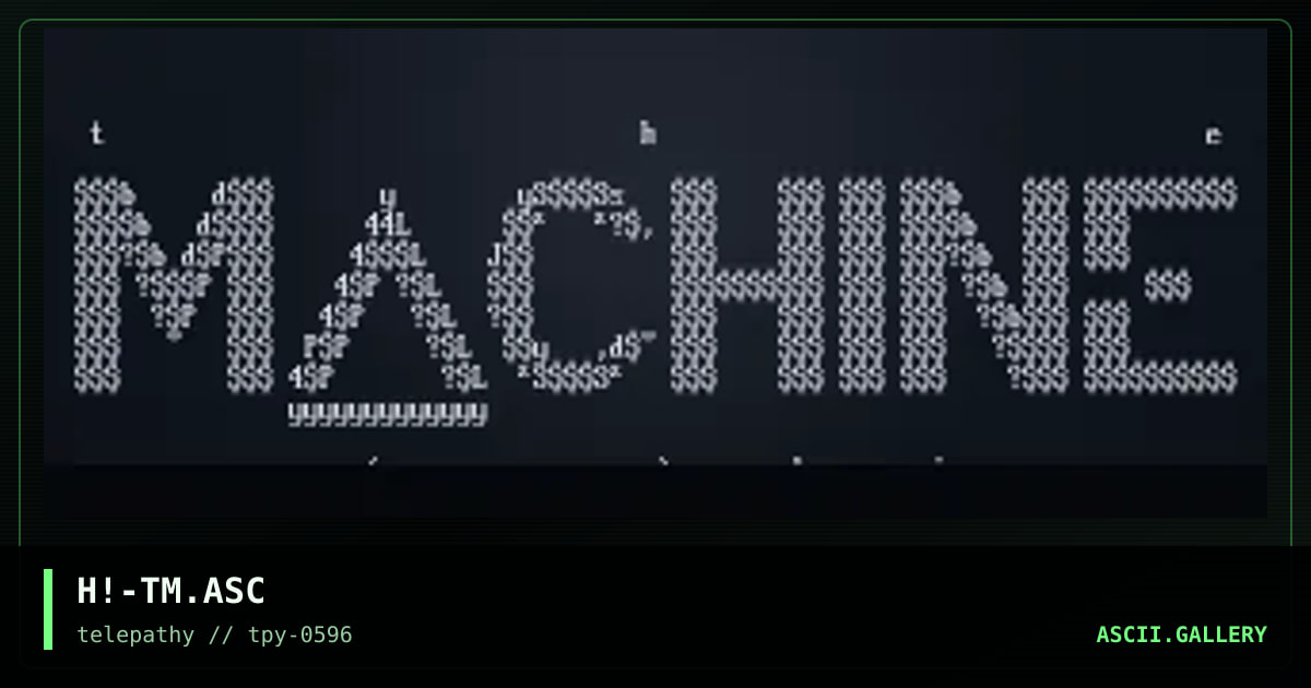 The machine, by hitech, 1996