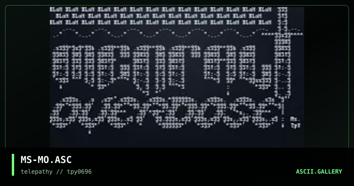 .∙:MeNTaL oVeRDoSe ZiP CoMMeNT:∙., by mr splif, 1996